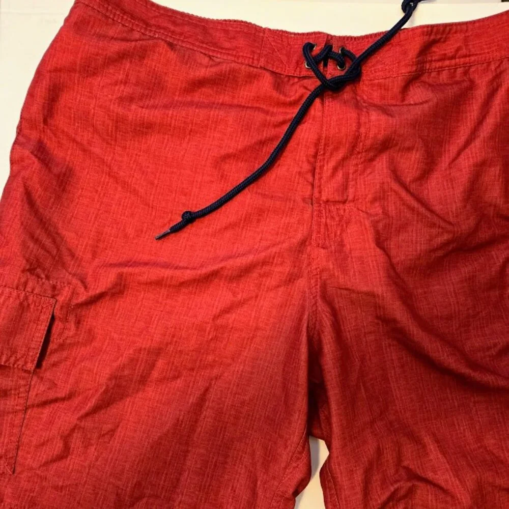 Chaps Men's red‎ swim trunks shorts NWOT Size XL